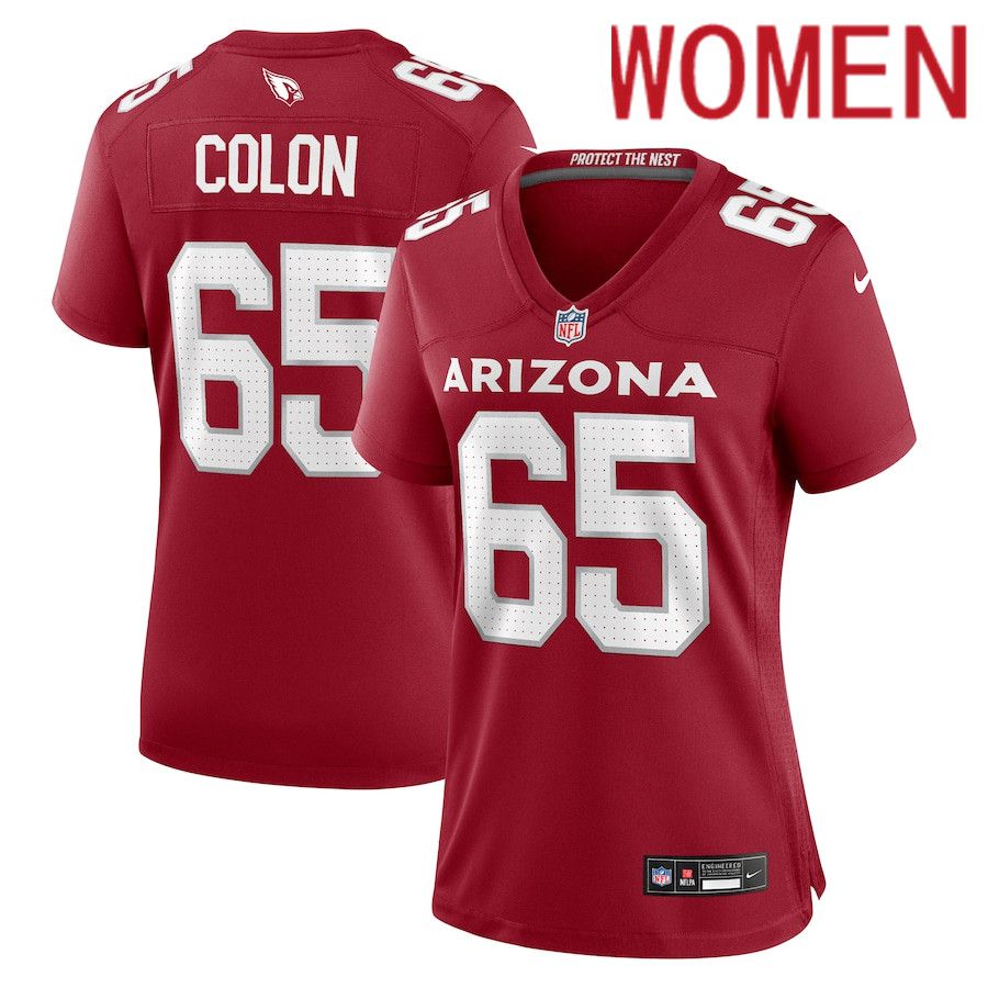 Women Arizona Cardinals #65 Trystan Colon Nike Cardinal Team Game NFL Jersey